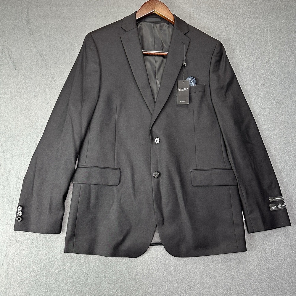 Ralph Lauren Big Boy's 20 R Black Bloxbury Suit Jacket NEW $110  BXBU11TT0001